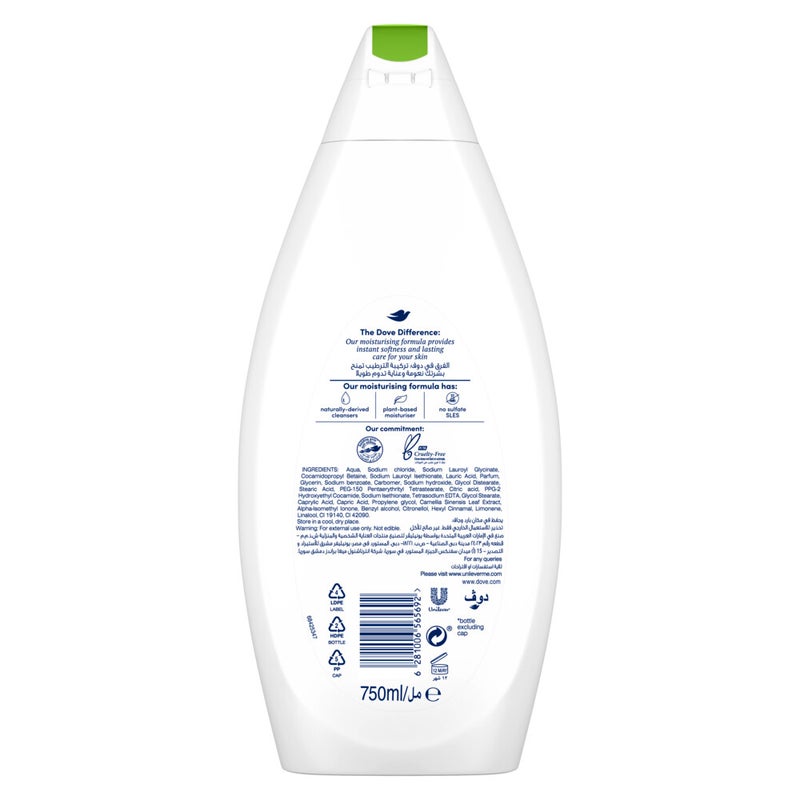 DOVE BW REFRESHING CUCUMBR DUNE 12X750ML - Image 2
